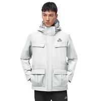 伯希和（Pelliot）【山色】冲锋衣三合一男女秋冬硬壳外套登山服冲锋衣11040105灰L 【男】浅灰色