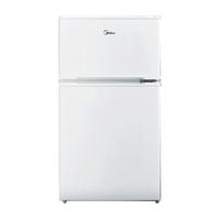 移动端、京东百亿补贴：美的 BCD-88CM 直冷双门冰箱 88L 白色