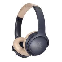 audio-technica 铁三角 ATH-S220BT 耳罩式头戴式动圈蓝牙耳机 米色