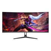 熊猫（PANDA）34英寸电竞带鱼屏显示器 144Hz高刷 WQHD准4K R1500曲面屏 21:9 PIP/PBP分屏 MX34U5