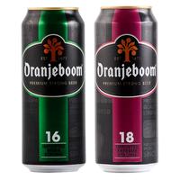 橙色炸弹 烈性啤酒20度16度12度500ml网红高度数进口啤酒组合Oranjeboom 12度 500ml*2听装