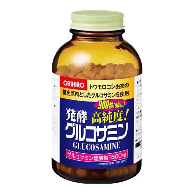 欧力喜乐（ORIHIRO）氨糖软骨素900片高浓度氨基葡萄糖 日本机能性食品  中老年钙片维骨力 1瓶装-900片