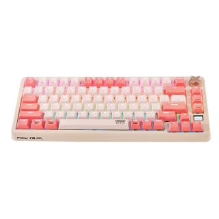 CHERRY PIXIU 75 81键 三模机械无限键盘 混天绫 红轴 RGB LED显示屏