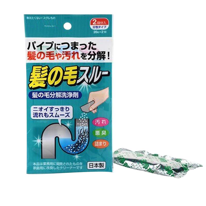 日本原产KOKUBO小久保下水道管道毛发分解剂（内含2小包） 蓝色