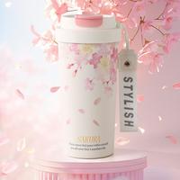 【纯陶瓷内胆】保温杯咖啡杯大容量女生款吸管水杯内胆杯