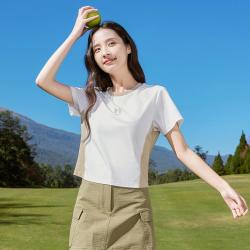 361° 夏季透气女式圆领短袖宽松女短T