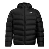 安德玛(UNDERARMOUR)秋冬Core男子连帽训练运动短款鸭绒羽绒服6001970 黑色001 XL