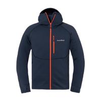 mont·bell 抓绒衣男款秋冬单面拉绒保暖舒适弹力连帽开衫外套 1106733 NV海军蓝 S