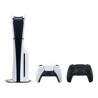 索尼(SONY)PS5 PlayStation5(轻薄版 1TB)数字版 国行PS5游戏机 PS5slim +午夜黑手柄 轻薄版双手柄套装(黑)