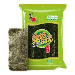美好时光 海苔片 原味袋装 节日假期零食  1.5g*5袋