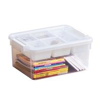 Citylong 禧天龙 分格收纳箱 16L 高透烟熏灰