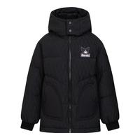 波司登(BOSIDENG)90绒儿童羽绒服酷洛米联名5A抗菌短款连帽保暖可爱外套T40143752W 甜莓粉1751 130 /64