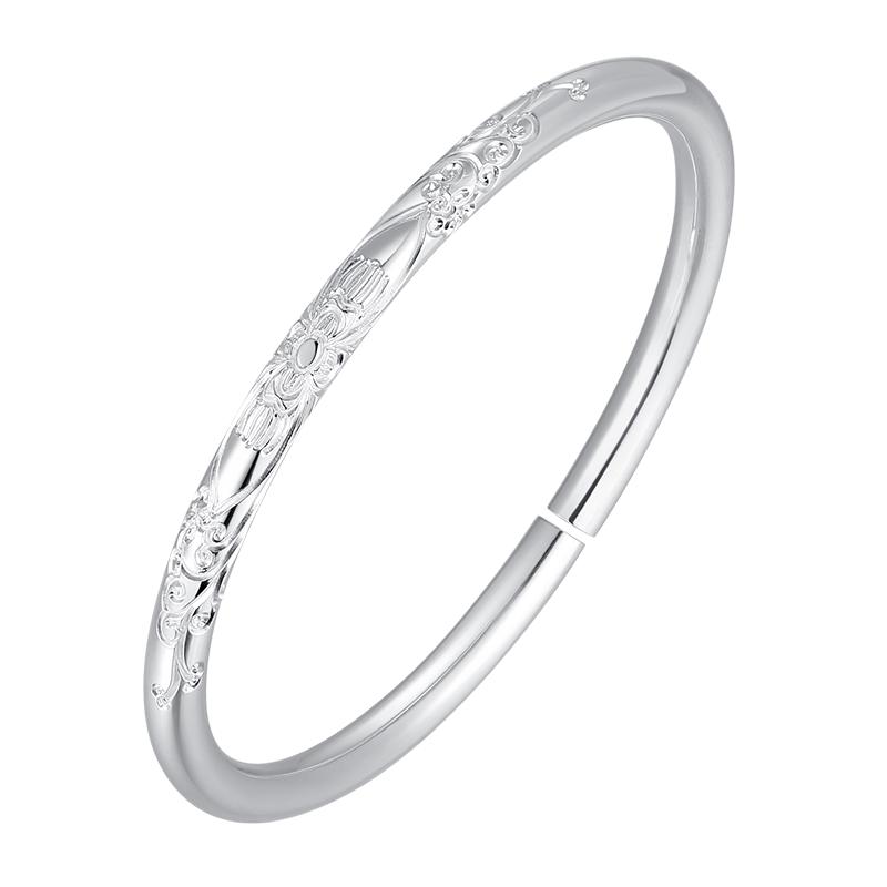 YUNJINLI SILVER 雲金麗 YJLYSZ155 邂逅足银手镯 5.8cm 30g