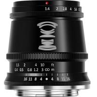 铭匠光学 TTArtisan光学 17mm f1.4大光圈广角定焦微单镜头适用富士佳能索尼E卡口松下m43尼康Zfc 黑色 M4/3系统接口