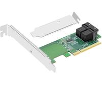 EB-LINK PCIe3.0 X8转双口SFF8643接口转SFF8639 U.2转接 NVMe SSD固态硬盘扩展卡