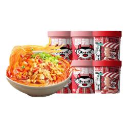 食族人 酸辣粉 6桶装 定制酸辣粉*5+酸辣小宽粉*1