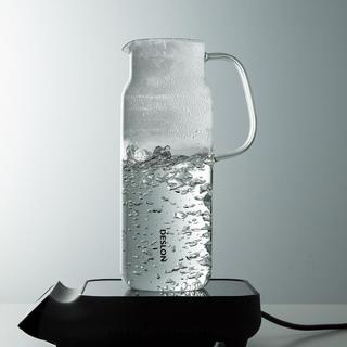 手工吹制大容量1.8L高硼硅凉水壶耐高温玻璃水壶冷水壶家用