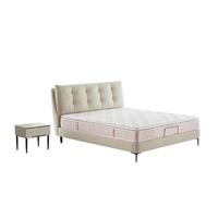 Sleemon 喜临门 云朵+曦 科技布床+床垫 奶油色 180*200cm