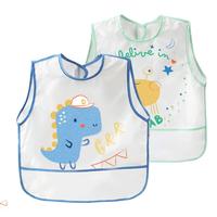 Babyprints 儿童防水罩衣 无袖款 2件装 恐龙幻想+海洋畅游