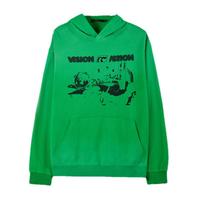 卡宾男装字母印花连帽卫衣秋款宽松上衣潮流街头无性别H 草绿色58 L /175/50