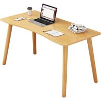 半隅雅居书桌书架一体电脑桌台式简易出租屋卧室办公家用写字小桌子 【经济款】田园橡木色80*50*72CM