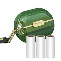 初舍（CHUSHE）粘毛器便携式宠物猫狗头发毛清理粘毛滚筒衣服去毛粘尘带卷纸 轻奢便携粘毛器+4卷纸