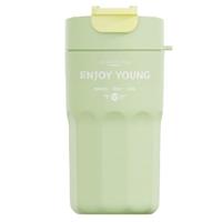 九阳（Joyoung）保温杯咖啡杯男女士随行杯陶瓷内胆吸管水杯WR539(绿·陶瓷)490ml 陶瓷内胆-绿色-490ml