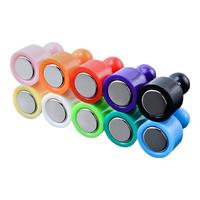 飞博士（Flybook）强力磁铁圆形磁钉白板磁扣黑板磁粒教学办公吸铁石书画固定器【十色10粒装/小号】