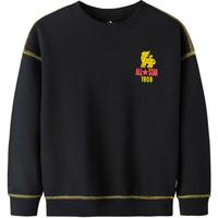 Converse 匡威童装男女童舒适毛圈套头卫衣春秋儿童休闲上衣 正黑色 110 /52(4)