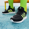 adidas 阿迪达斯 儿童鞋春秋季透气防滑经典运动鞋休闲鞋GY3778 黑/荧光绿 29