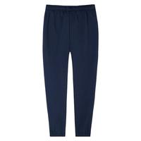鸿星尔克儿童裤子女童春秋季长裤舒适亲肤儿童运动裤女童针织裤 蓝黑色/冰沙紫-女童 130