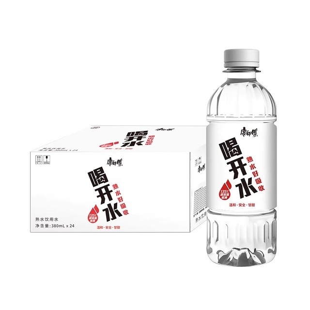 康师傅 喝开水 380ml*24瓶 整箱
