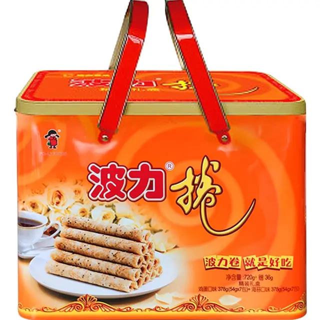 POLI 波力食品 波力卷礼盒装 2口味 756g（鸡蛋口味378g+海苔口味378g）