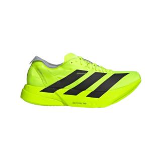 adidas 阿迪达斯 Adios Pro 4 男子马拉松碳柱跑鞋 JR6364 亮柠檬黄/黑色/浅银 41
