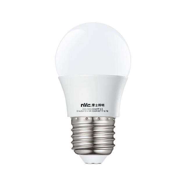 雷士 LED球泡灯 E27螺口 3W 正白光