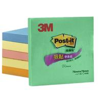 3M 狠贴系列 654S-6SSMI 彩色便利贴 混色 76mm*76mm 90页/本*6本