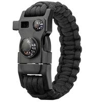 paulone SS1002 多功能户外求生手链 黑色