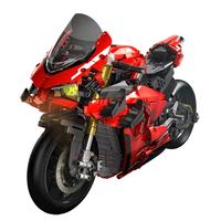 PANLOS BRICKS 潘洛斯 672101 杜卡迪 V4S 摩托车积木模型
