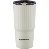 沃德百惠(WORTHBUY)咖啡杯水杯高颜值女士男生新款上班族随手杯大容量设计感小众杯子 咖啡杯+不锈钢吸管