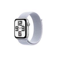 Apple 苹果 Watch SE 2024款 智能手表 44mm GPS版 米银色铝金属表壳 青云色回环式运动表带