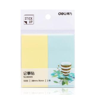 deli 得力 66305 便利贴 2色 76*38mm 200张 单个装