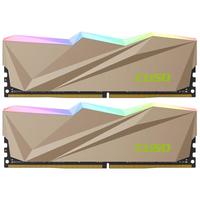酷兽（CUSO）16GB(8Gx2)套装 DDR4  3200 台式机内存条 剑齿虎系列-金甲 RGB灯条