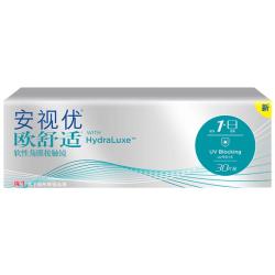 强生 安视优 隐形眼镜 日抛  欧舒适硅水凝胶医用保湿抗UV角膜接触镜 小泪片 30片装 欧舒适日抛 100度