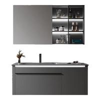 万和 Vanward浴室柜组合陶瓷一体盆洗手盆柜卫生间洗脸盆柜洗漱台除雾灯光