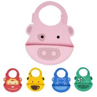 Marcus&Marcus 马库斯 婴儿硅胶围兜 小猪款 粉色