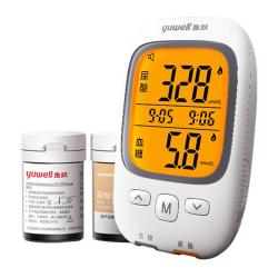 鱼跃 GU200 血糖仪 50片血糖试纸+50片尿酸试纸