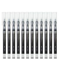 deli 得力 S862 拔帽中性笔 黑色 0.5mm 12支装