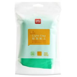 得力 67841 儿童轻型黏土 绿色 100g 补充装