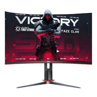 AOC CQ27G2 27英寸 VA 曲面 FreeSync 显示器(2560×1440、144Hz、120%sRGB、HDR10)