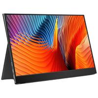 爱国者便携显示器便携屏 支架显示屏扩展屏 电脑显示器手机笔记本 PS4/5 Switch副屏Type-C一线通 15.6英寸/皮套款/1080P/ 低蓝光